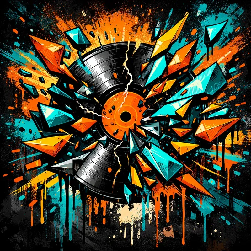 Neon Urban Graffiti Fusions