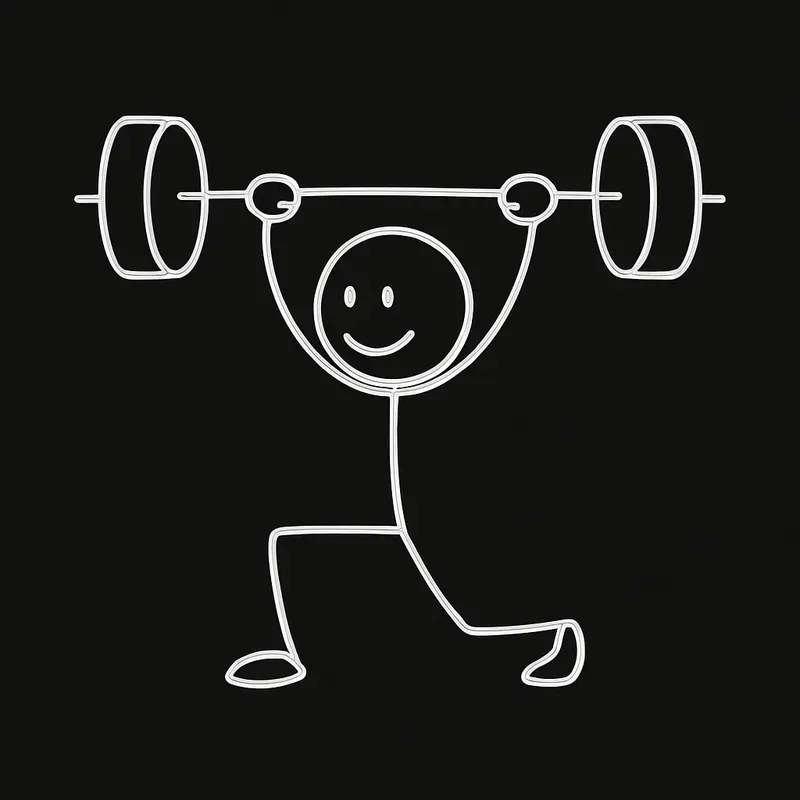 Stickman Action Poses Line Art