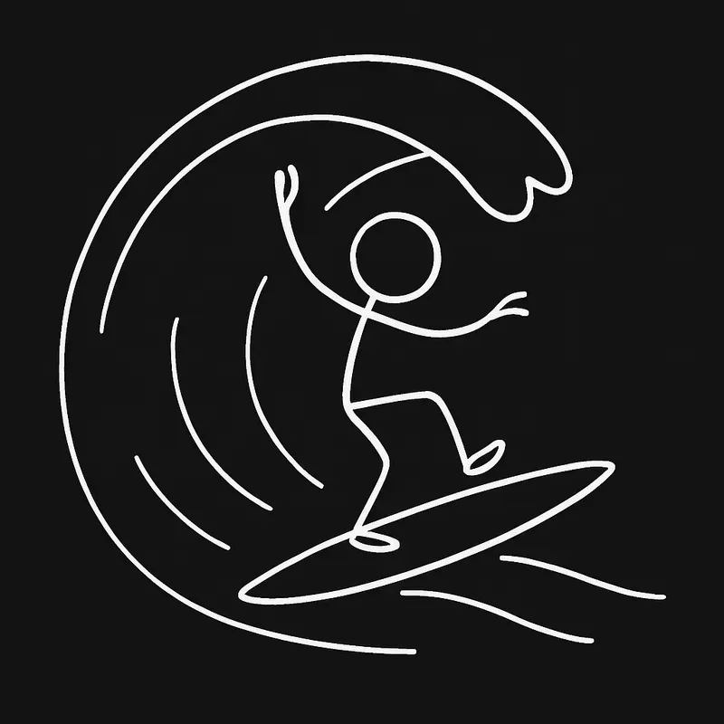 Stickman Action Poses Line Art