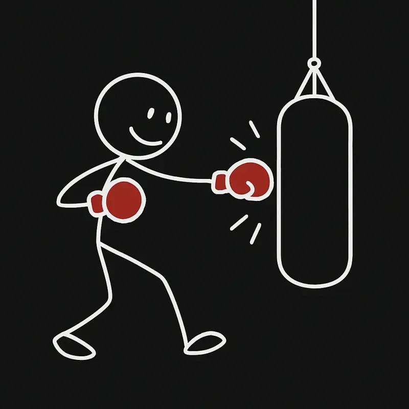 Stickman Action Poses Line Art