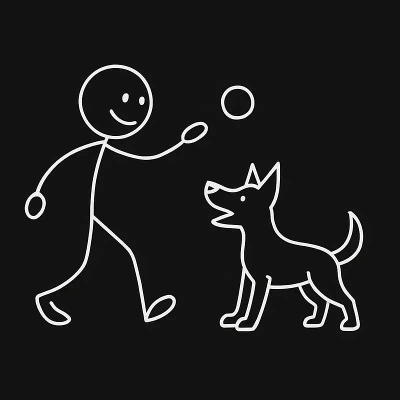 Stickman Action Poses Line Art