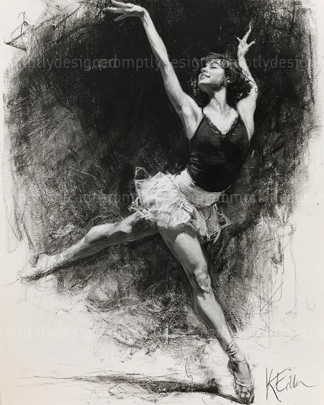 Expressive Charcoal Art