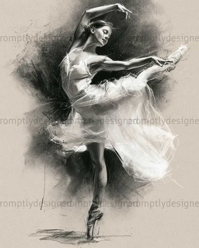 Expressive Charcoal Art