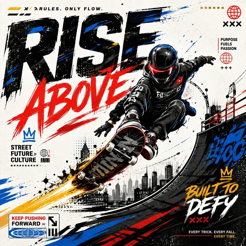Dynamic Urban Street Poster Creators