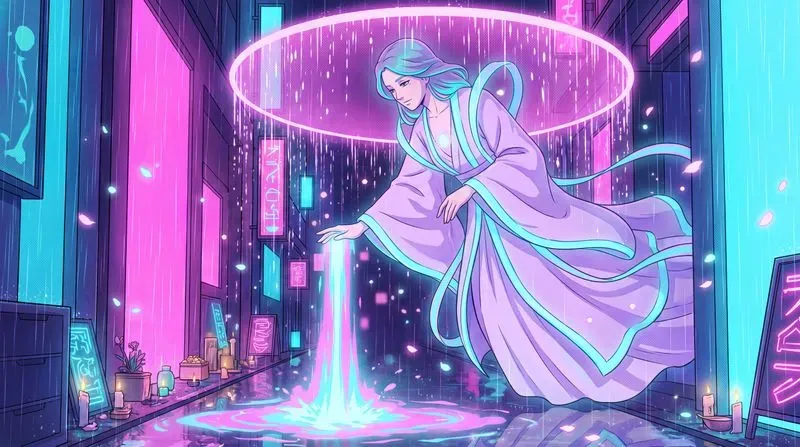 Anime Cyberpunk Bodhisattvas