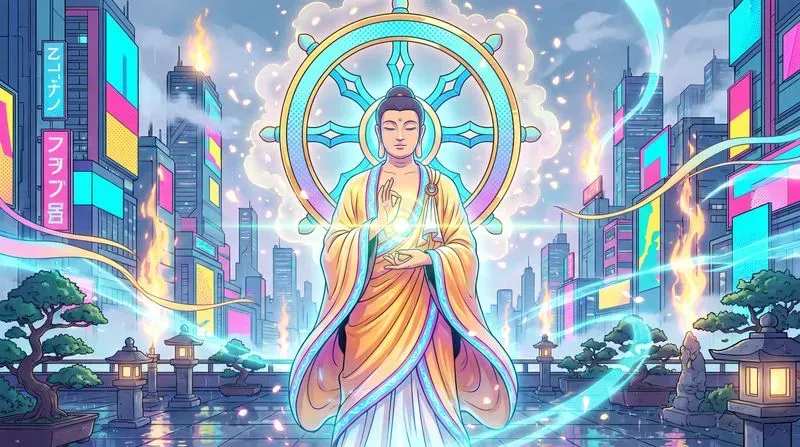Anime Cyberpunk Bodhisattvas