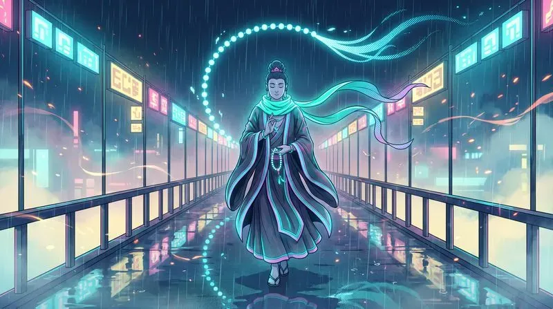 Anime Cyberpunk Bodhisattvas