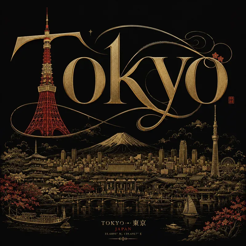 Luxury City Typography Posters