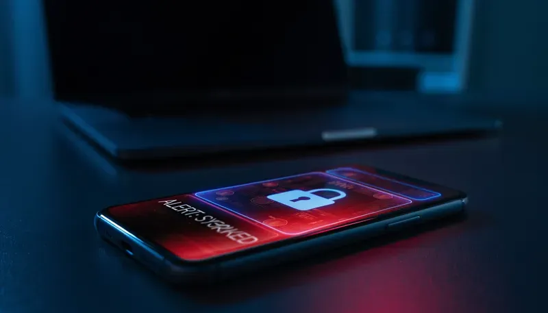 Cyber Security Warning UI Photos