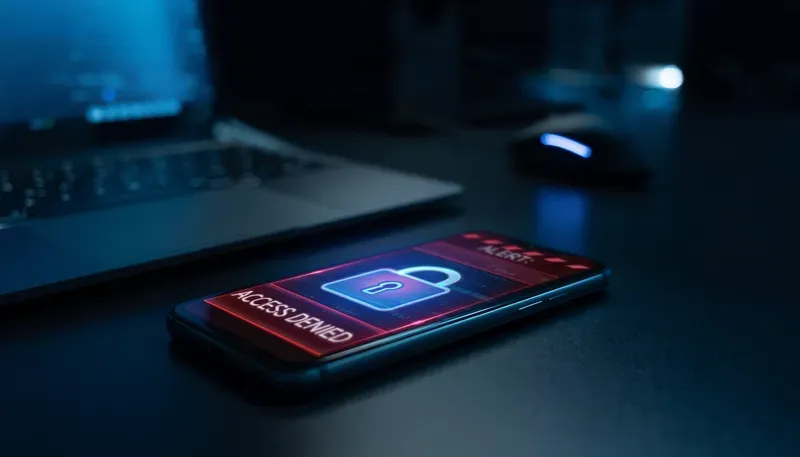 Cyber Security Warning UI Photos