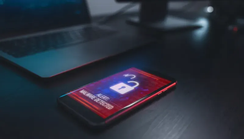 Cyber Security Warning UI Photos