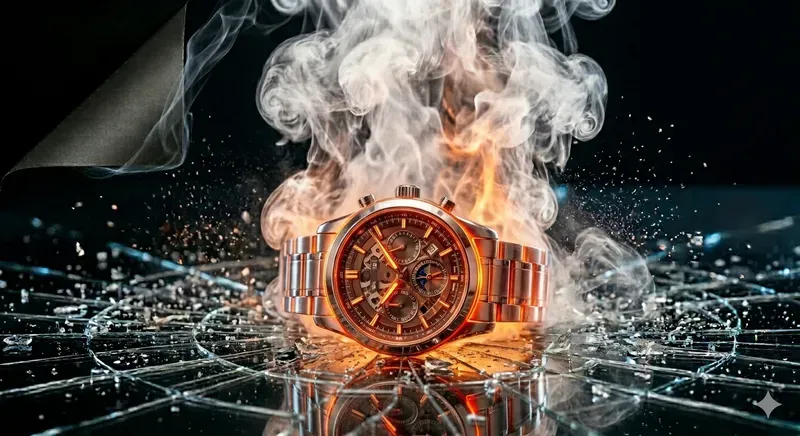Cinematic Hot Metal Impact Aesthetics
