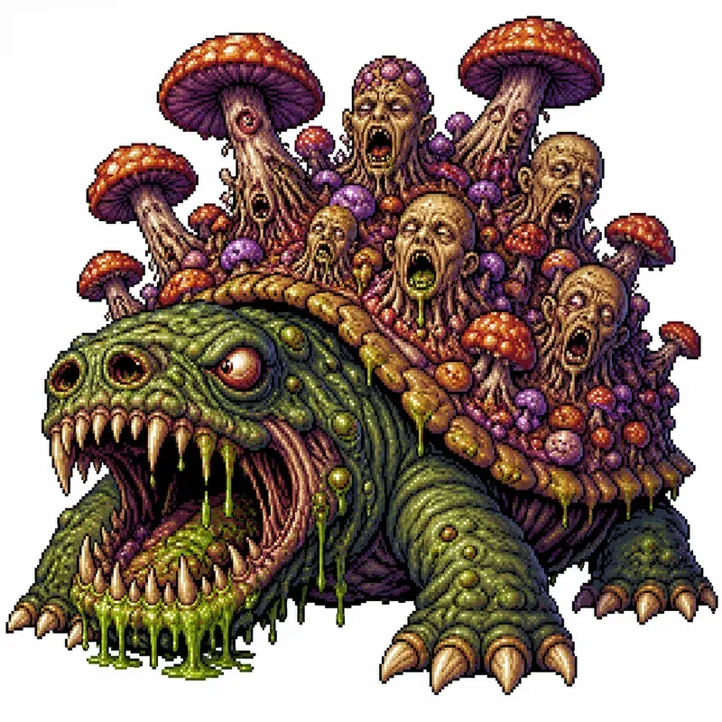 Retro Pixel Horror Monsters