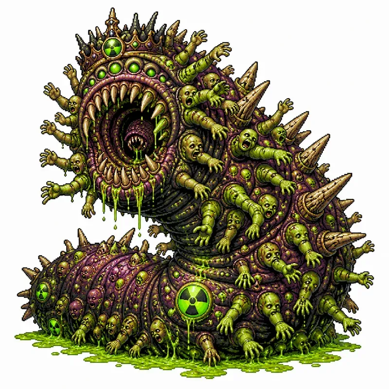 Retro Pixel Horror Monsters