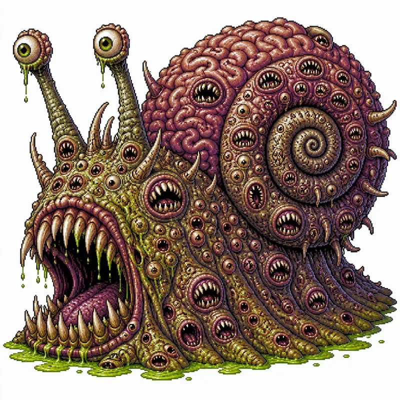 Retro Pixel Horror Monsters