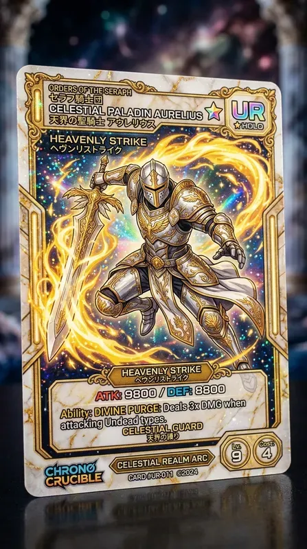 Holographic Anime Trading Cards