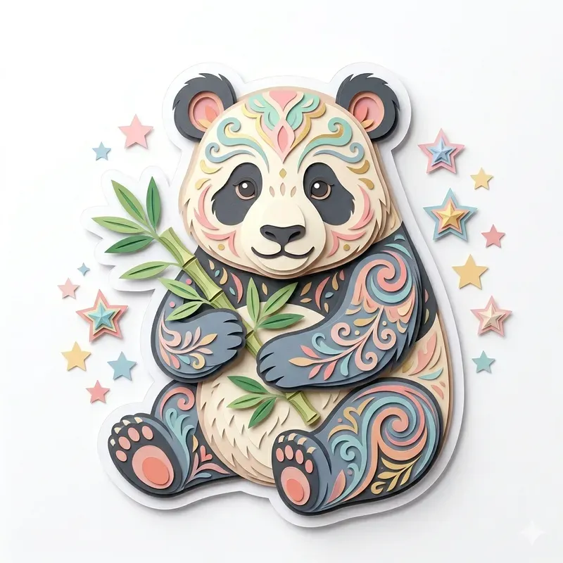 Kawaii 3D Animal Stickers