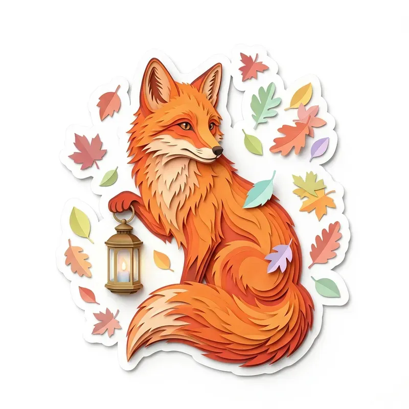 Kawaii 3D Animal Stickers