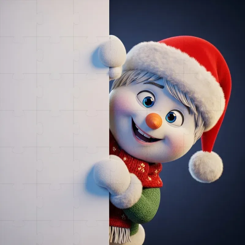 Christmas Character Peeking Mockups