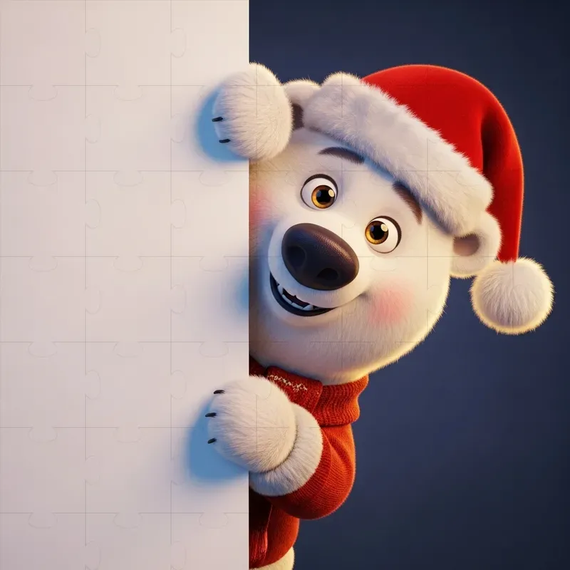 Christmas Character Peeking Mockups