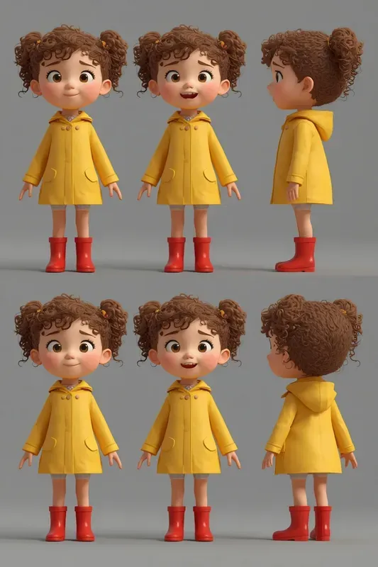 3D Consistent Character Sheet Models