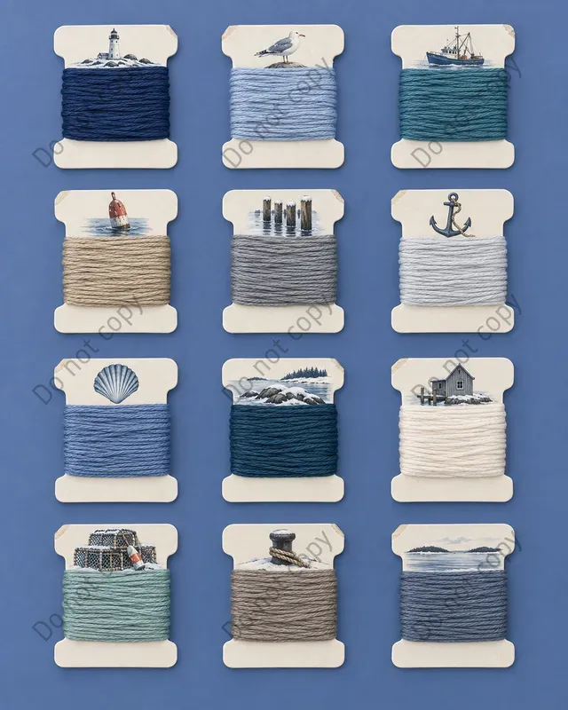 Embroidery Floss Card Sheets