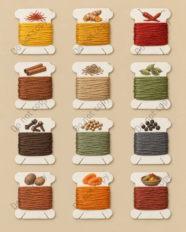 Embroidery Floss Card Sheets