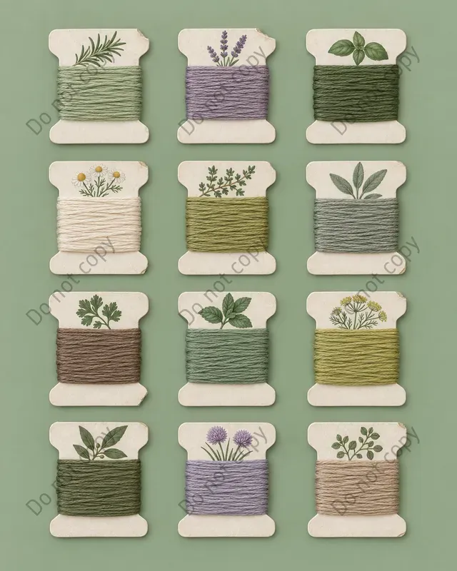 Embroidery Floss Card Sheets