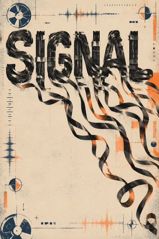 Magnetic Tape Typography Posters