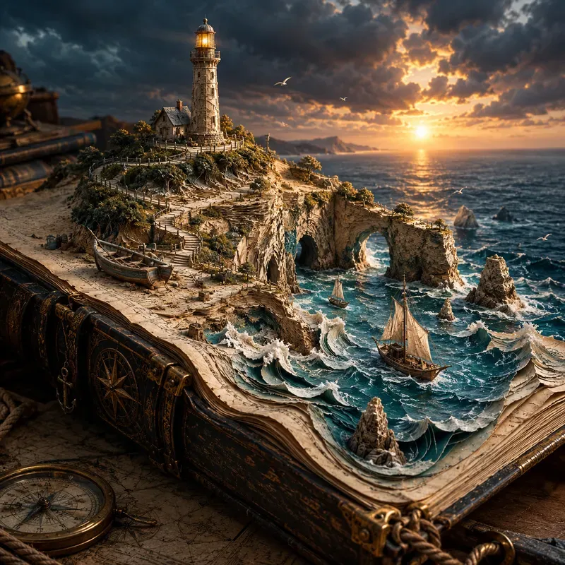Sculpted Book Worlds