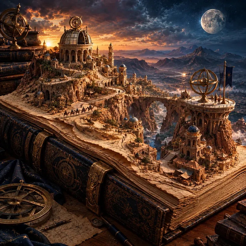 Sculpted Book Worlds