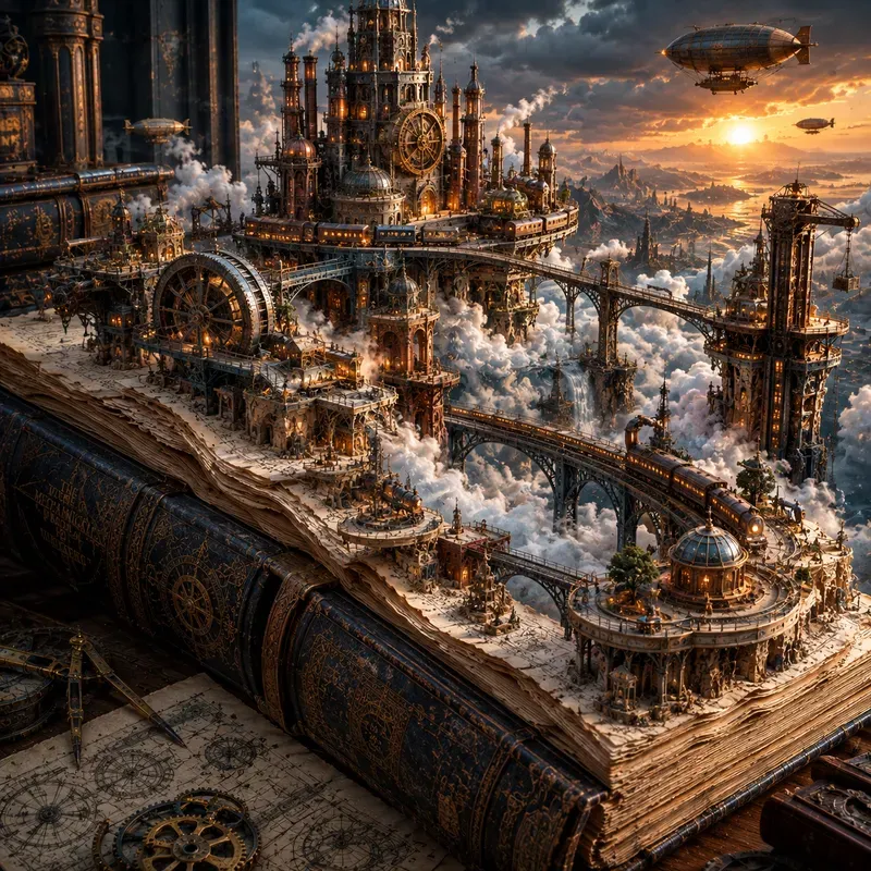 Sculpted Book Worlds