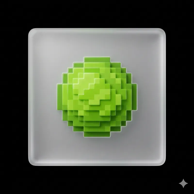 Consistent Flat Voxel Glass App Icons