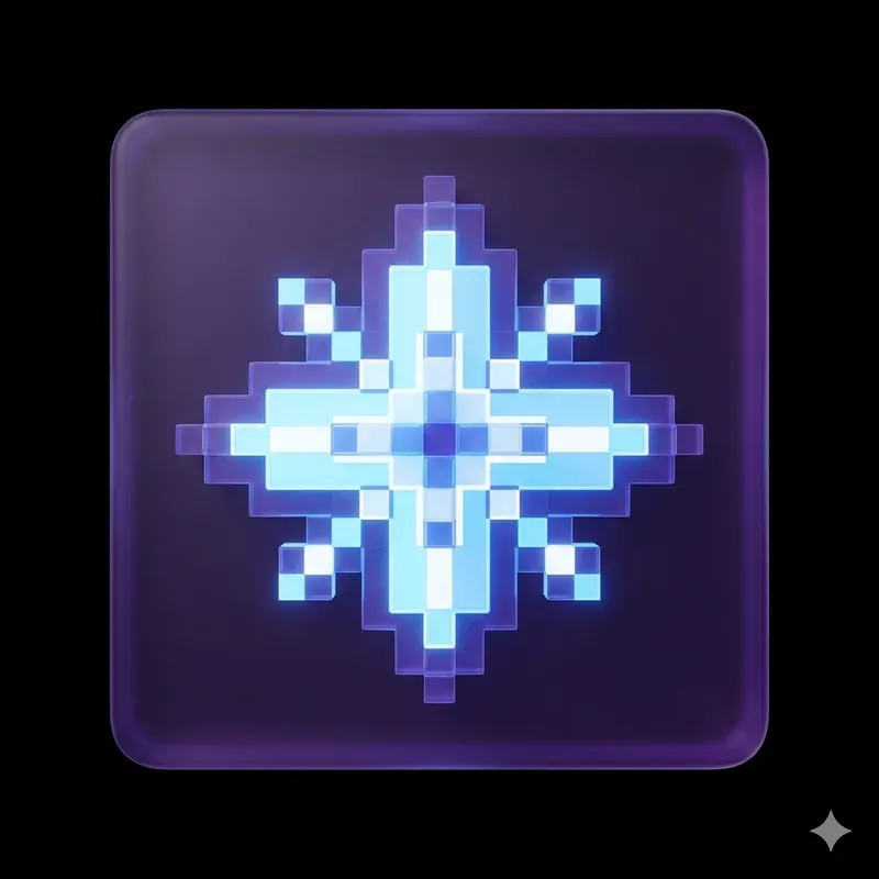 Consistent Flat Voxel Glass App Icons
