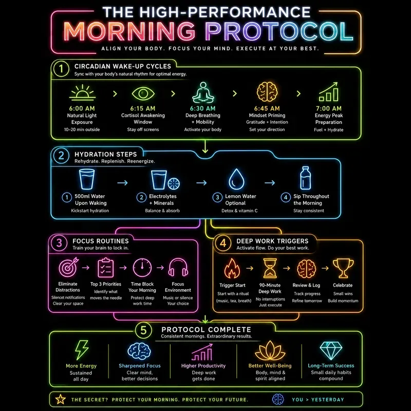 Neon Business Infographics