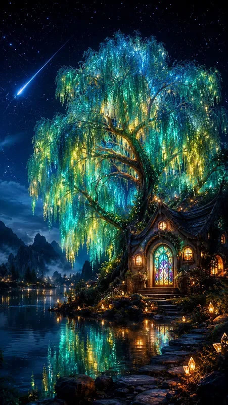 Fantasy Landscapes With Mythical Trees