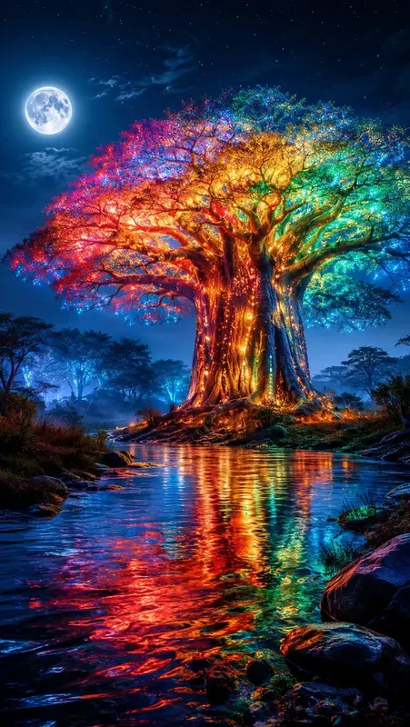 Fantasy Landscapes With Mythical Trees