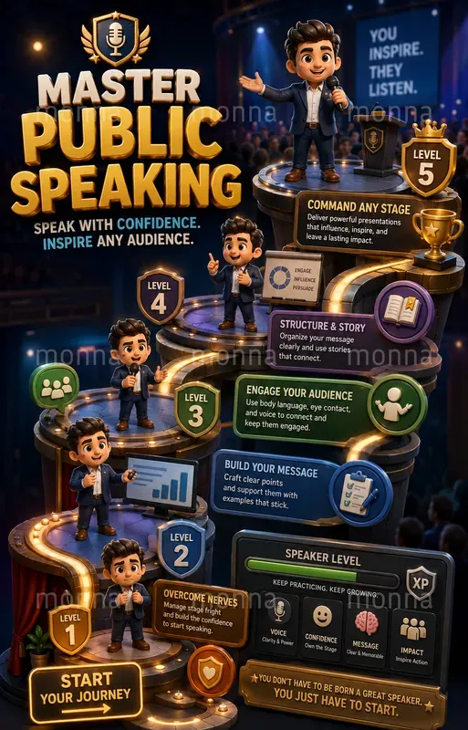 3D Skill Tree Levelup Posters