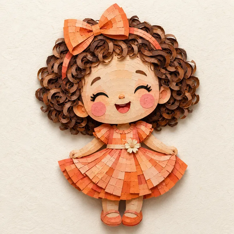 Paper Mosaic Baby Characters