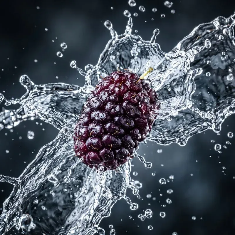 Water Splashed Macro Fruits