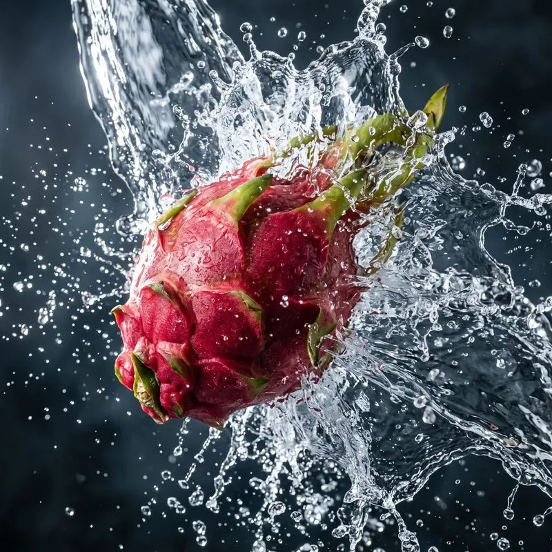 Water Splashed Macro Fruits
