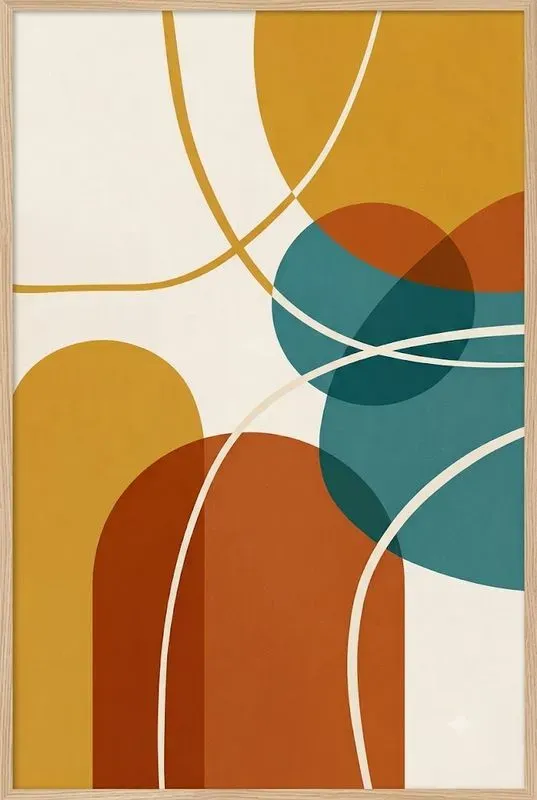 Abstract Boho Wall Art Print Studios