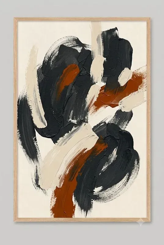 Abstract Boho Wall Art Print Studios