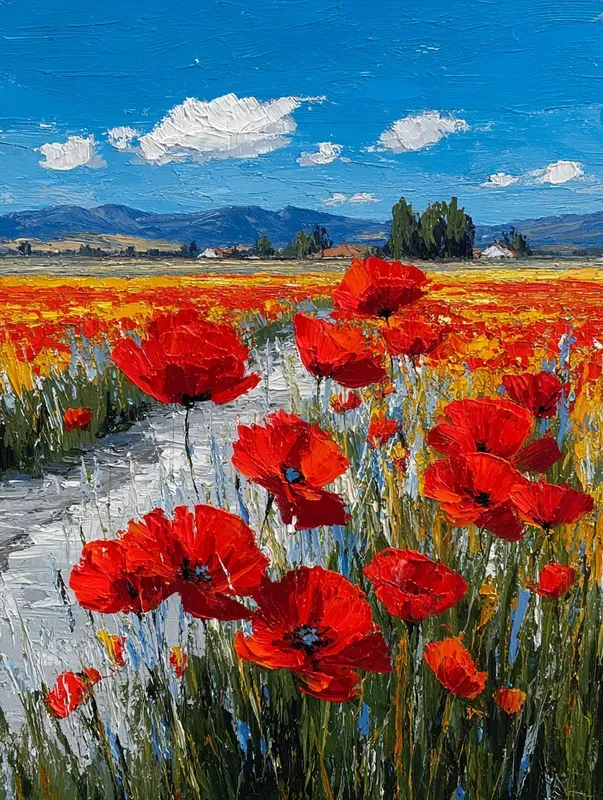 Expressive Palette Knife Impression Art