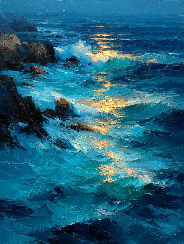 Expressive Palette Knife Impression Art