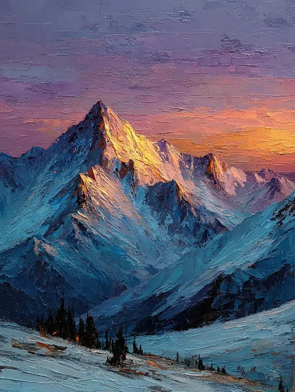 Expressive Palette Knife Impression Art