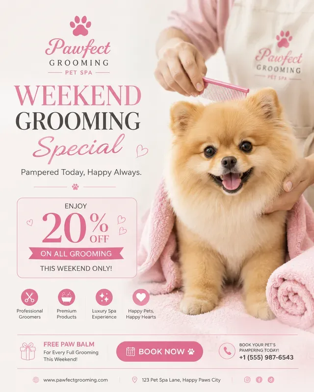 Pet Grooming Spa Ad Generator