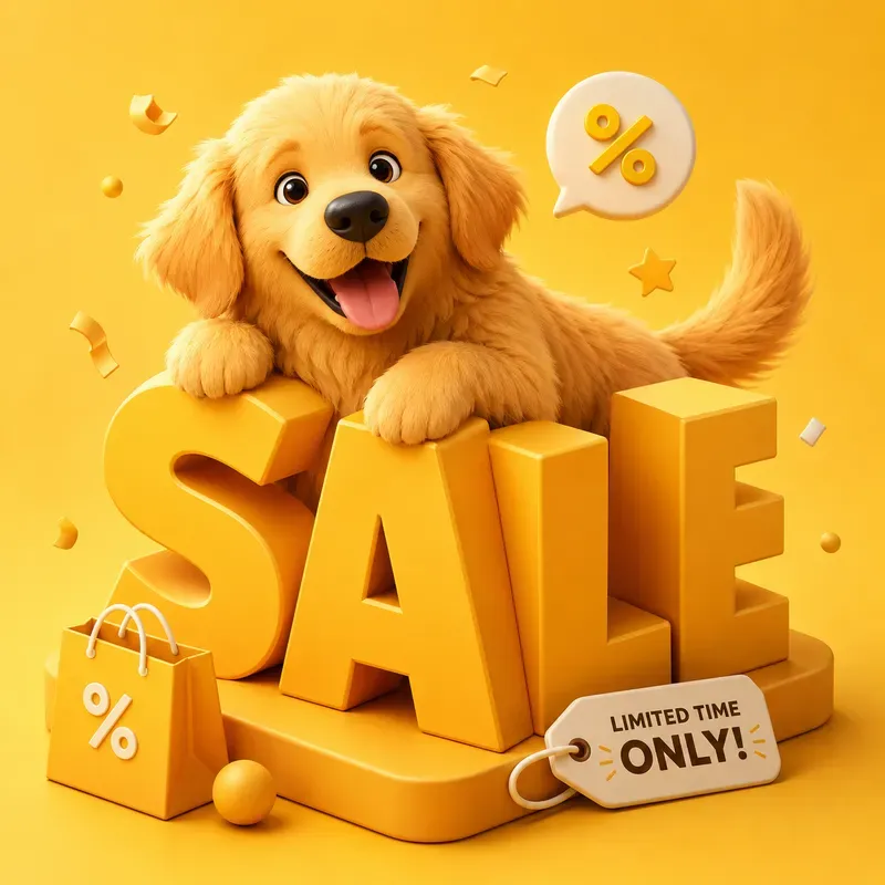 Isometric Mascot 3D Typography Gens