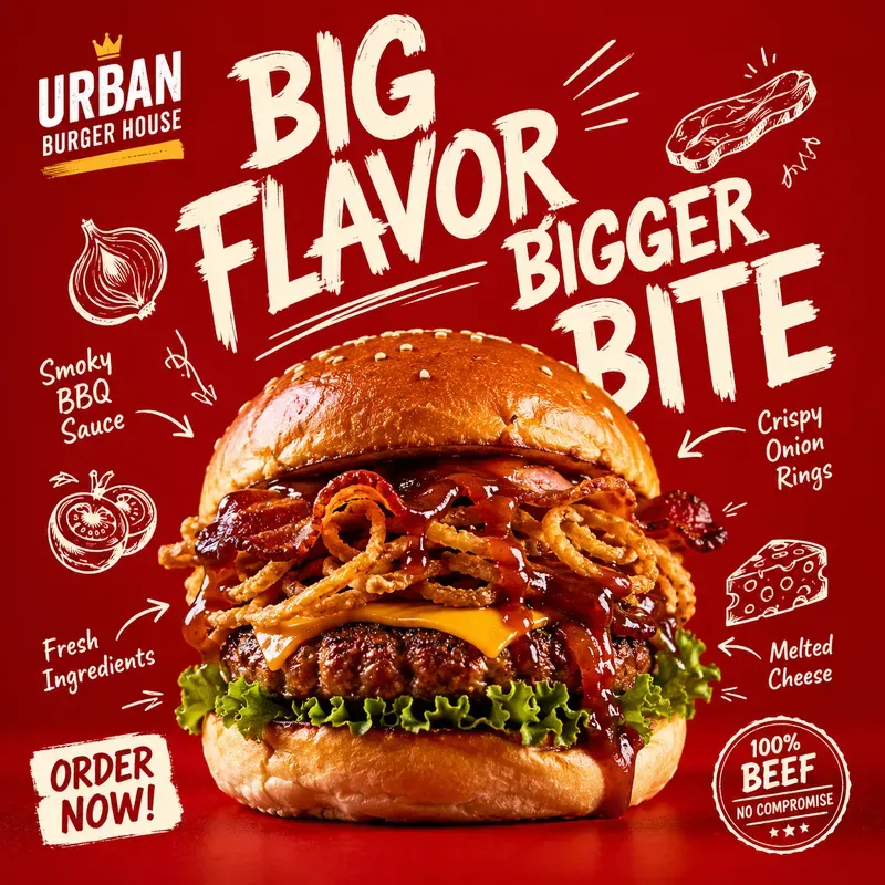 Creative Food Doodle Ad Poster Designs