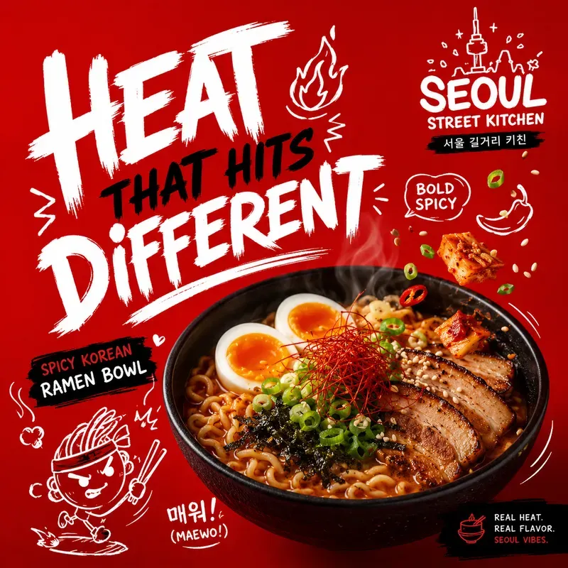 Creative Food Doodle Ad Poster Designs